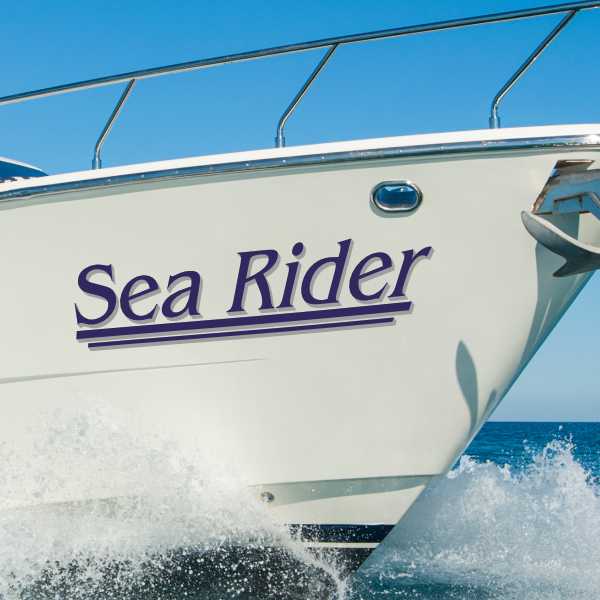 Self Adhesive Vinyl Boat Names
