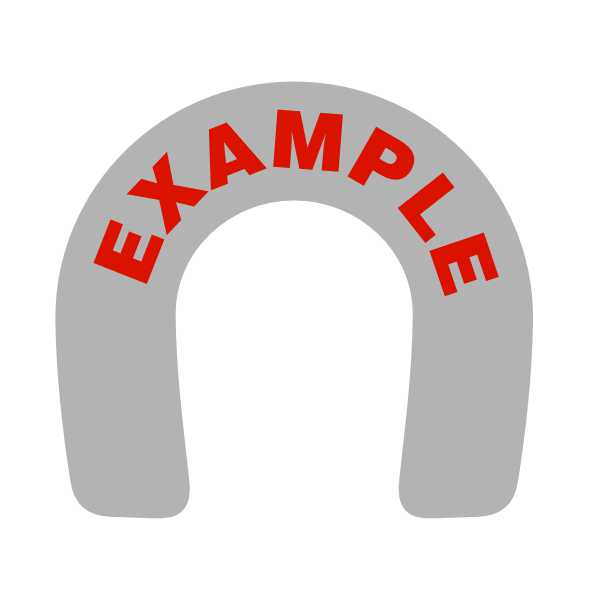 Horseshoe Lifebuoy / Lifebelt Lettering