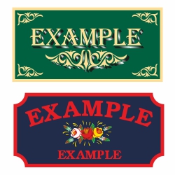 Magnetic Boat Name Sign for STEEL boats