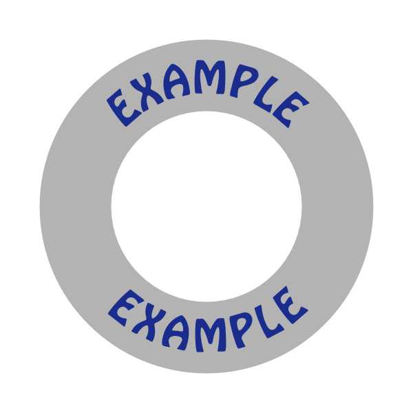 Round Lifebuoy / Lifebelt Lettering