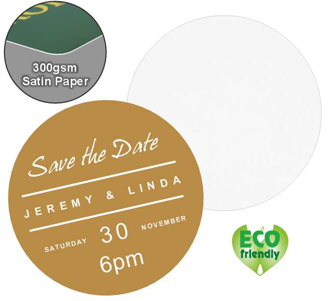 Paper Event Coaster 95mm Round