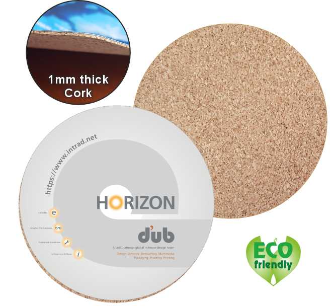95mm Round 1mm cork base