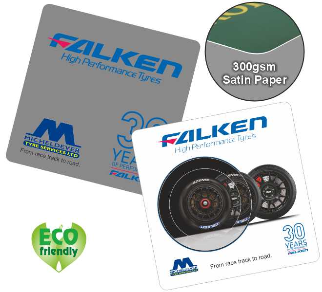95mm Square Print 2 sides